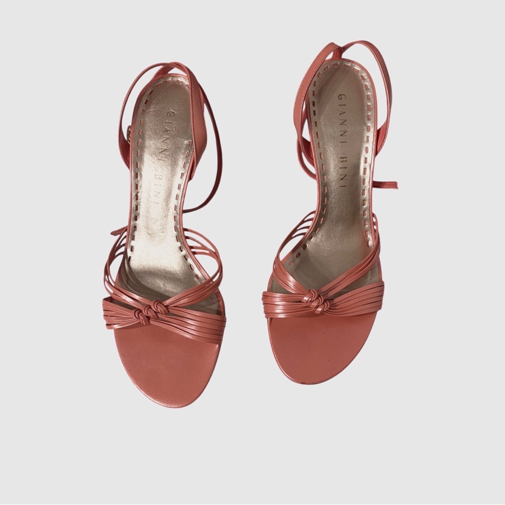 Gianni Bini Women's Coral Strappy Sandals Ankle Strap Open-Toe Sandals Heels